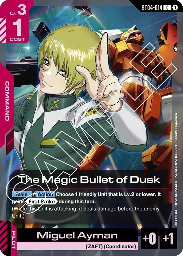 Image for The Magic Bullet of Dusk (ST04-014) (ST04) - Gundam Card Game