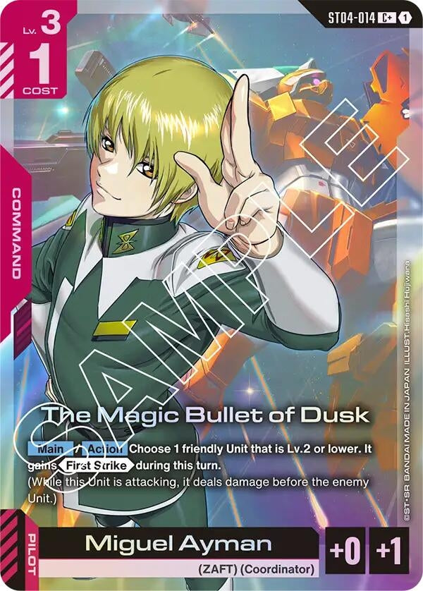 Image for The Magic Bullet of Dusk (C+) (ST04-014) (ST04) - Gundam Card Game