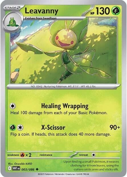 Image for Leavanny (003/086) (WHT) - Pokemon