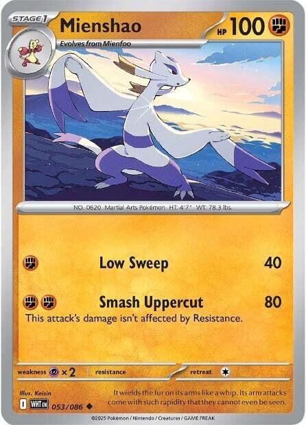 Image for Mienshao (053/086) (WHT) - Pokemon
