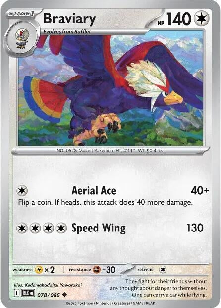 Image for Braviary (078/086) (BLK) - Pokemon