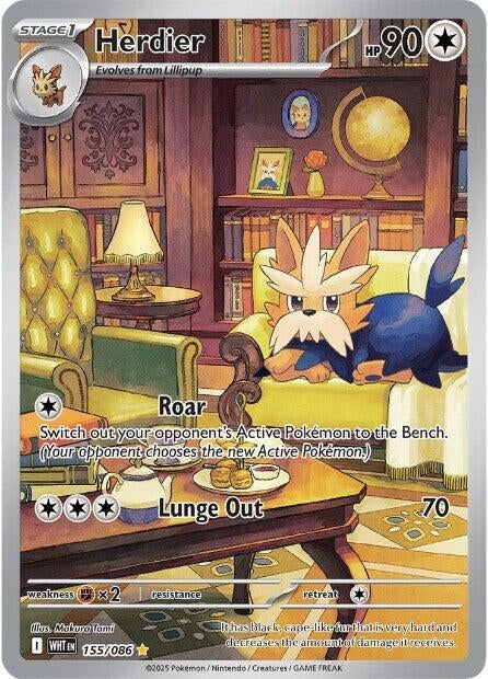 Image for Herdier (155/086) (WHT) - Pokemon