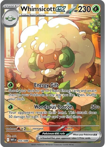 Image for Whimsicott ex (165/086) (WHT) - Pokemon