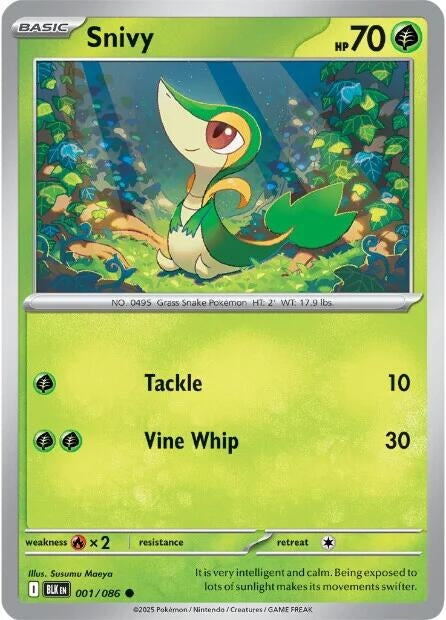 Image for Snivy (001/086) (BLK) - Pokemon