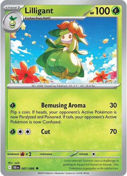 Image for Lilligant (007/086) (BLK) - Pokemon