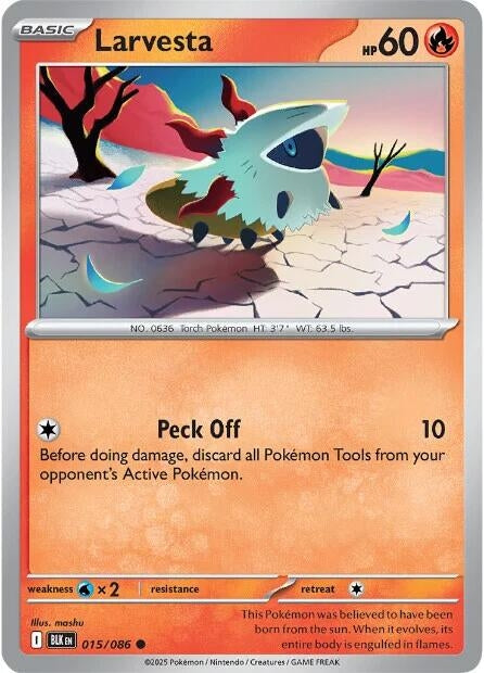 Image for Larvesta (015/086) (BLK) - Pokemon