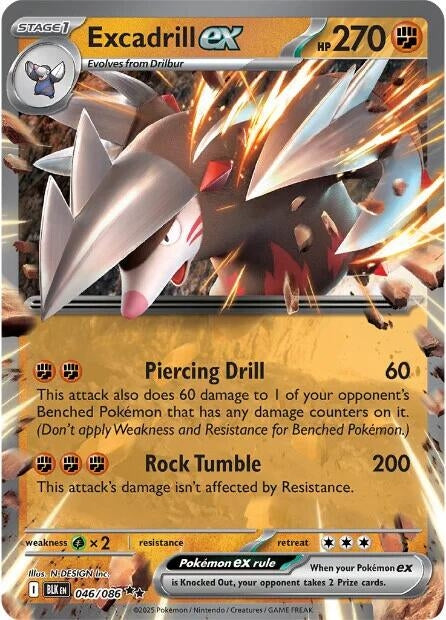 Image for Excadrill ex (046/086) (BLK) - Pokemon