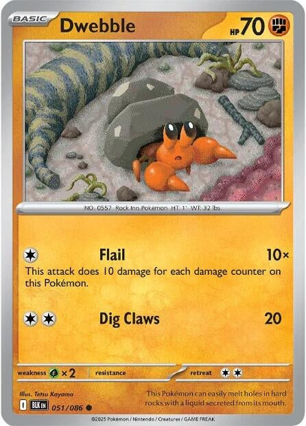 Image for Dwebble (051/086) (BLK) - Pokemon