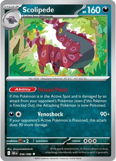 Image for Scolipede (056/086) (BLK) - Pokemon