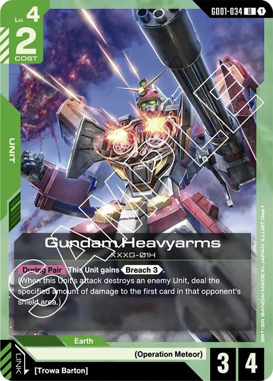 Image for Gundam Heavyarms (GD01-034) (GD01) - Gundam Card Game