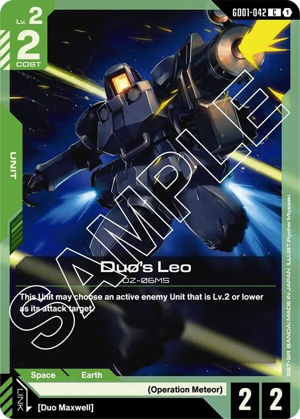 Image for Duo's Leo (GD01-042) (GD01) - Gundam Card Game