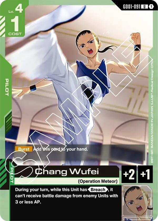 Image for Chang Wufei (GD01-091) (GD01) - Gundam Card Game