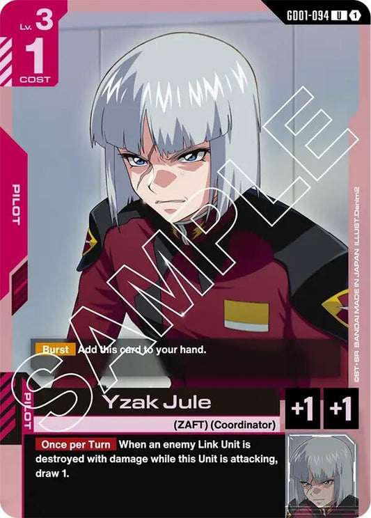 Image for Yzak Jule (GD01-094) (GD01) - Gundam Card Game