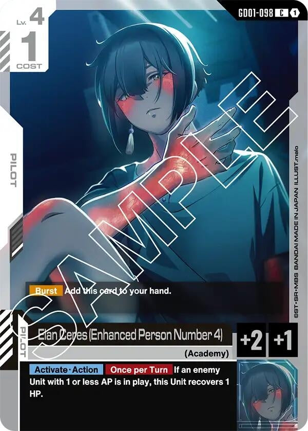 Image for Elan Ceres (Enhanced Person Number 4) (GD01-098) (GD01) - Gundam Card Game