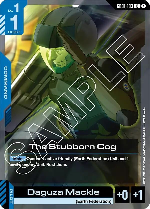 Image for The Stubborn Cog (GD01-103) (GD01) - Gundam Card Game