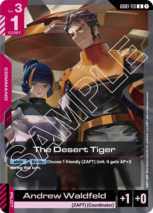 Image for The Desert Tiger (GD01-113) (GD01) - Gundam Card Game