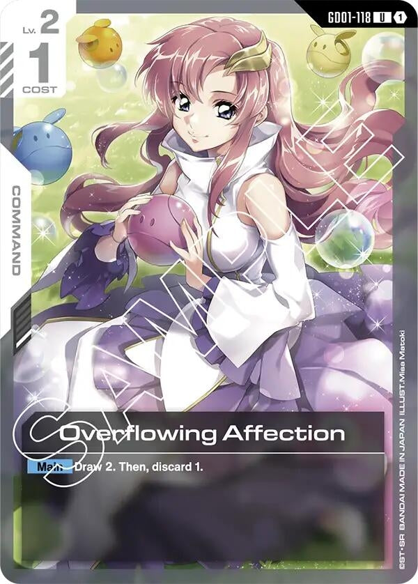 Image for Overflowing Affection (GD01-118) (GD01) - Gundam Card Game