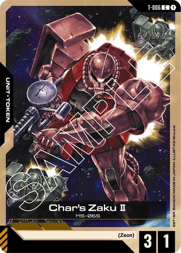 Image for Char's Zaku II (T-006) Token (T-006) (GD01) - Gundam Card Game