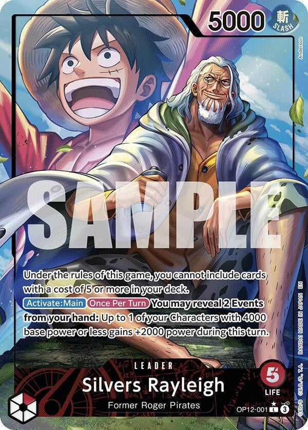 Image for Silvers Rayleigh (Alternate Art) (OP12-001) (OP12) - One Piece Card Game