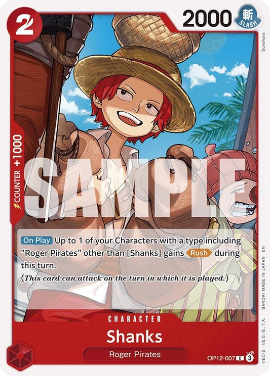 Image for Shanks (007) (OP12-007) (OP12) - One Piece Card Game