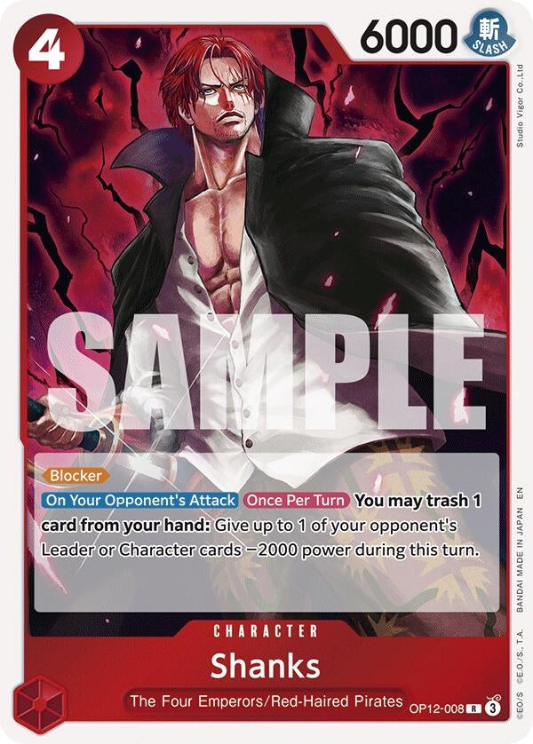 Image for Shanks (008) (OP12-008) (OP12) - One Piece Card Game