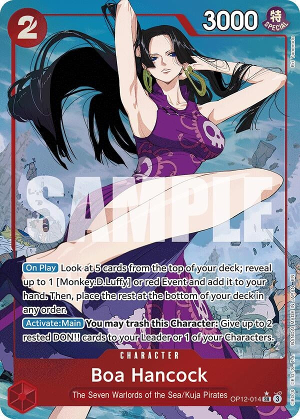 Image for Boa Hancock (Alternate Art) (OP12-014) (OP12) - One Piece Card Game