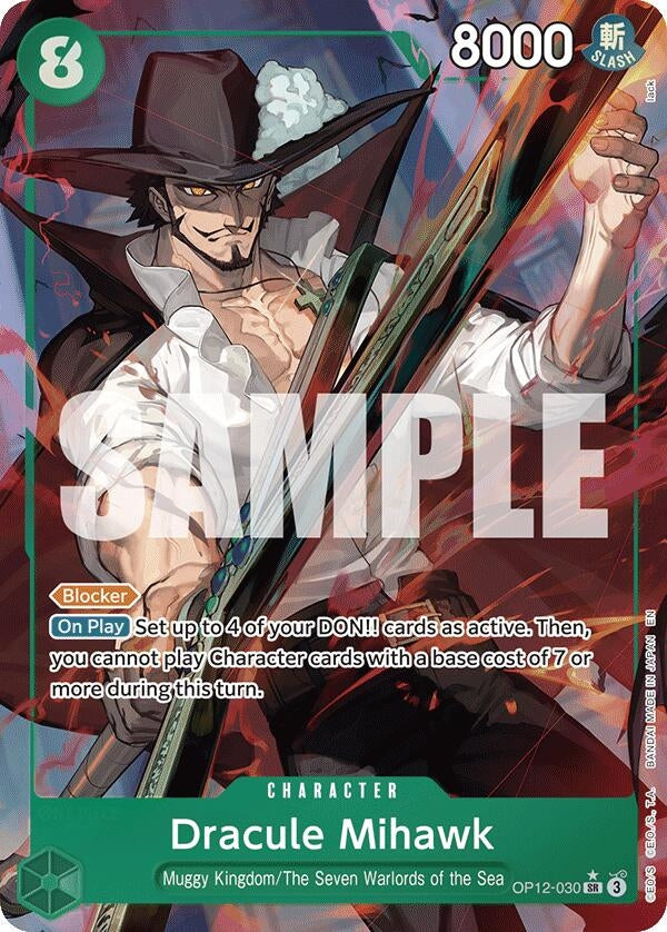 Image for Dracule Mihawk (Alternate Art) (OP12-030) (OP12) - One Piece Card Game
