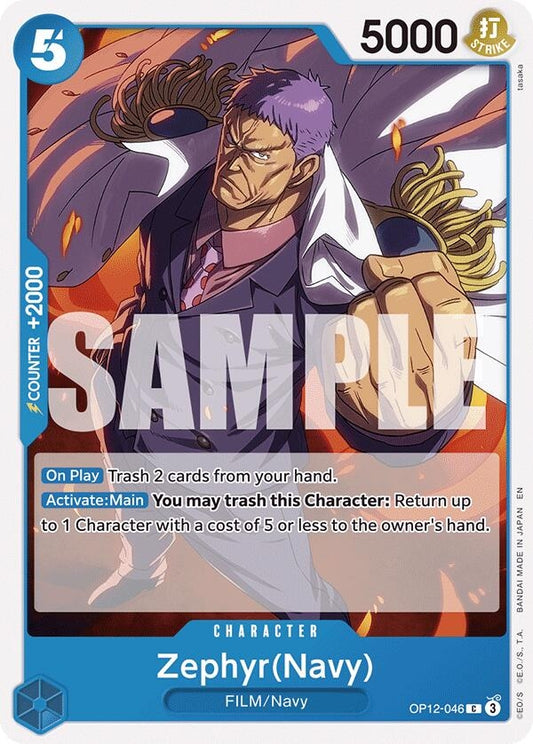 Image for Zephyr(Navy) (OP12-046) (OP12) - One Piece Card Game