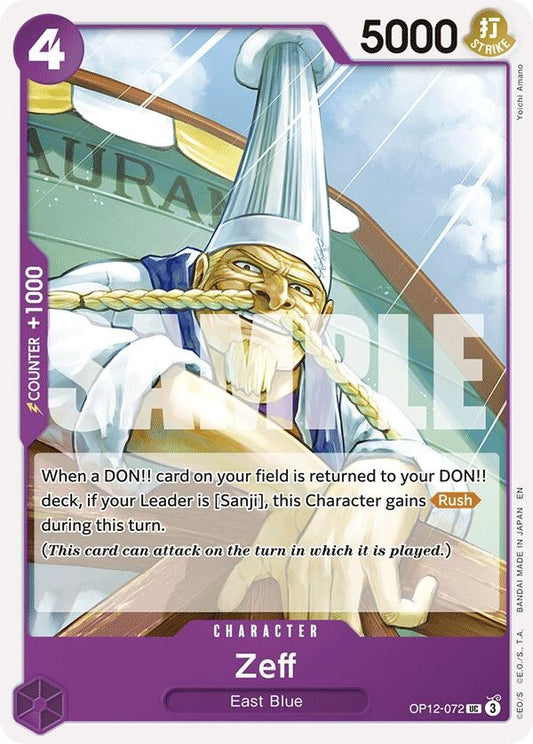 Image for Zeff (OP12-072) (OP12) - One Piece Card Game