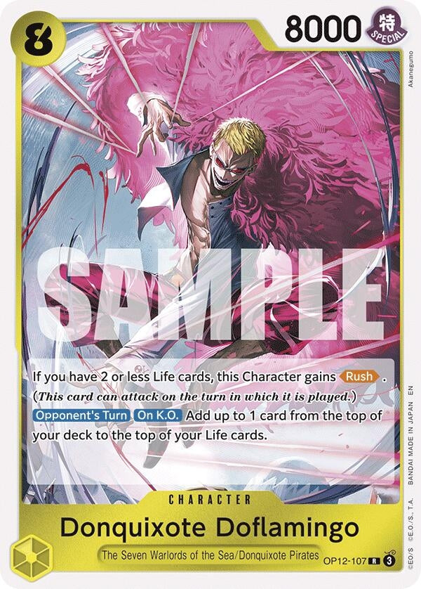Image for Donquixote Doflamingo (OP12-107) (OP12) - One Piece Card Game