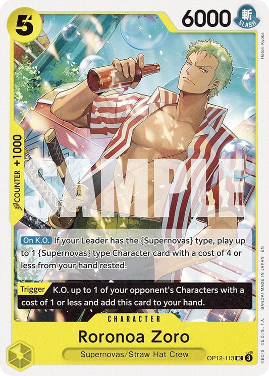 Image for Roronoa Zoro (113) (OP12-113) (OP12) - One Piece Card Game