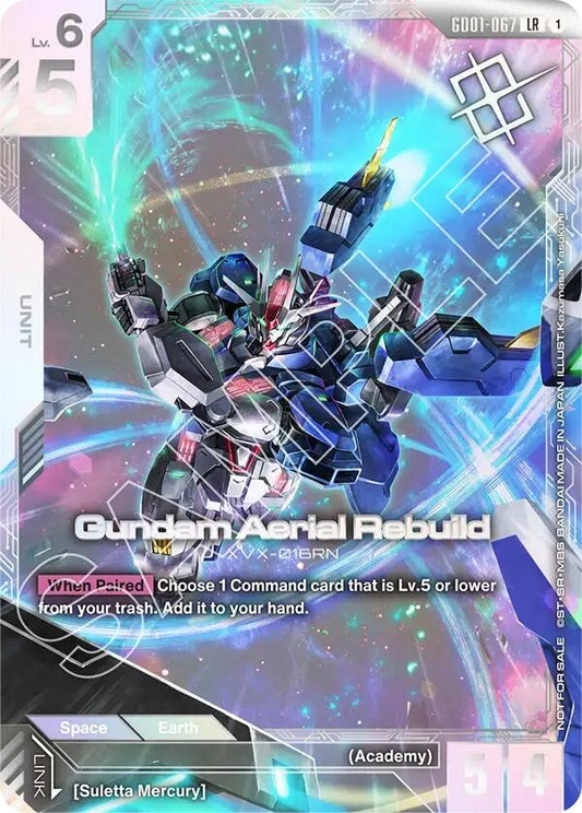 Image for Gundam Aerial Rebuild (Newtype Challenge 2025 Mission1) (GD01-067) (GCG-PR) - Gundam Card Game