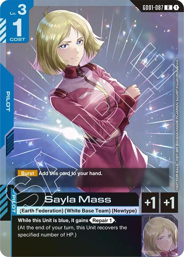 Image for Sayla Mass (Store Tournament Participant Pack 01) (GD01-087) (GCG-PR) - Gundam Card Game