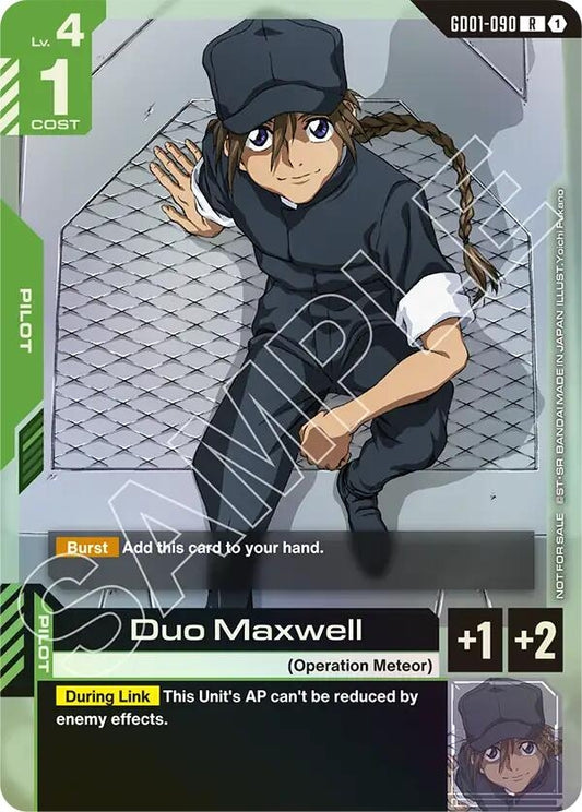 Image for Duo Maxwell (Store Tournament Participant Pack 01) (GD01-090) (GCG-PR) - Gundam Card Game