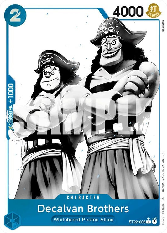 Image for Decalvan Brothers (Parallel) (ST22-008) (ST-22) - One Piece Card Game