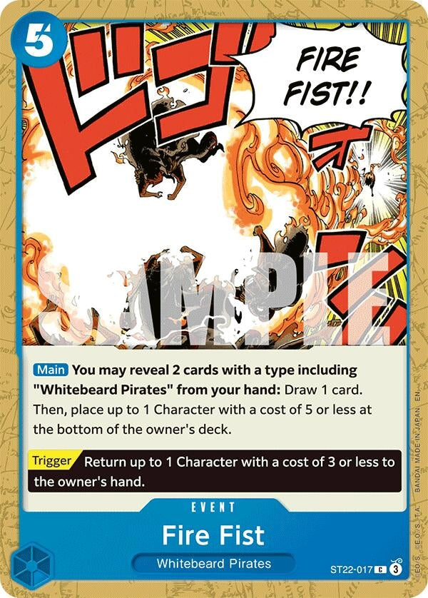 Image for Fire Fist (ST22-017) (ST-22) - One Piece Card Game