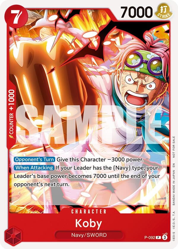 Image for Koby (OP12 Release Event) (P-092) (OP-PR) - One Piece Card Game