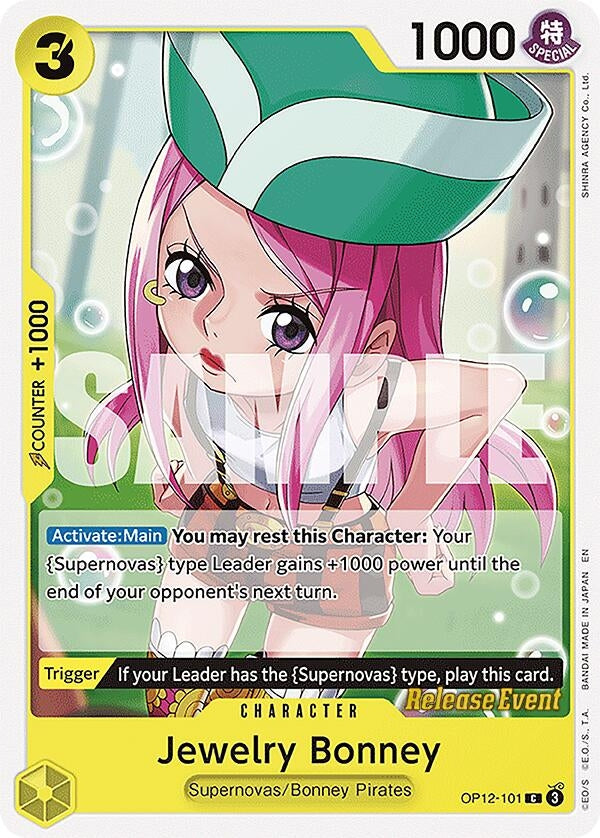 Image for Jewelry Bonney (101) (OP12-101) (OP12 RE) - One Piece Card Game