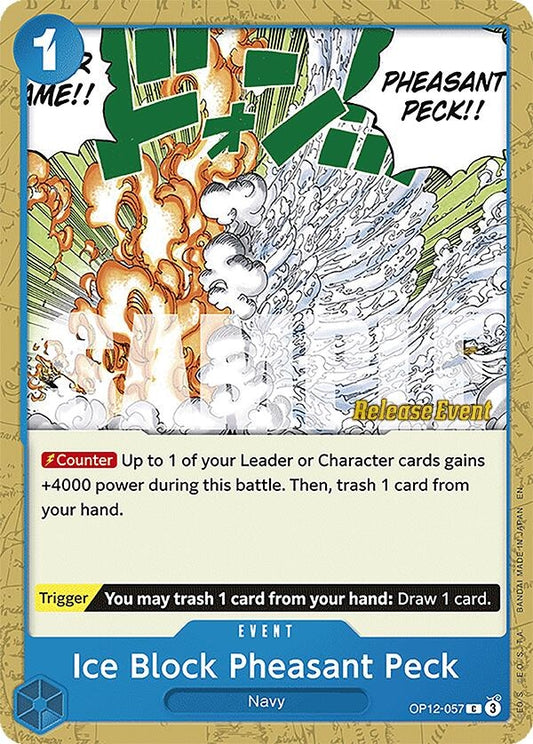 Image for Ice Block Pheasant Peck (OP12-057) (OP12 RE) - One Piece Card Game