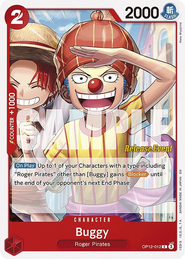 Image for Buggy (012) (OP12-012) (OP12 RE) - One Piece Card Game