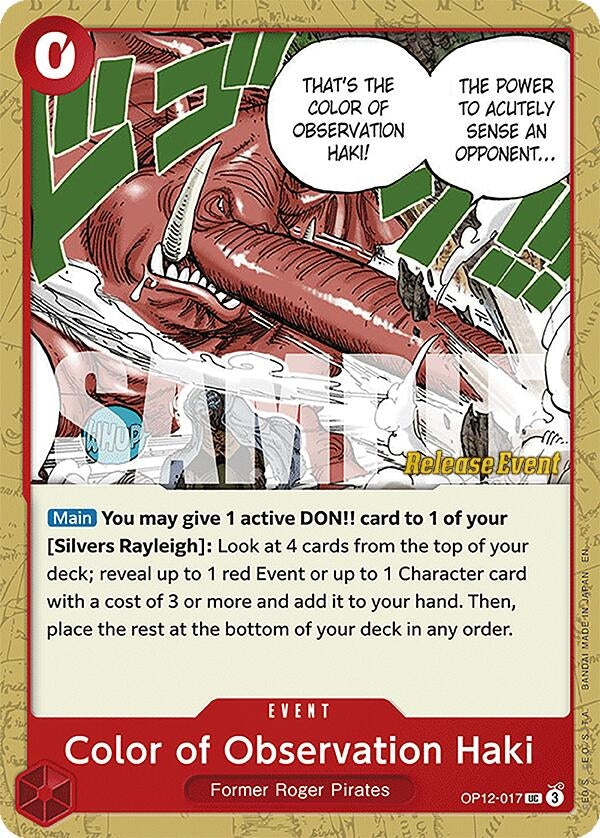 Image for Color of Observation Haki (OP12-017) (OP12 RE) - One Piece Card Game