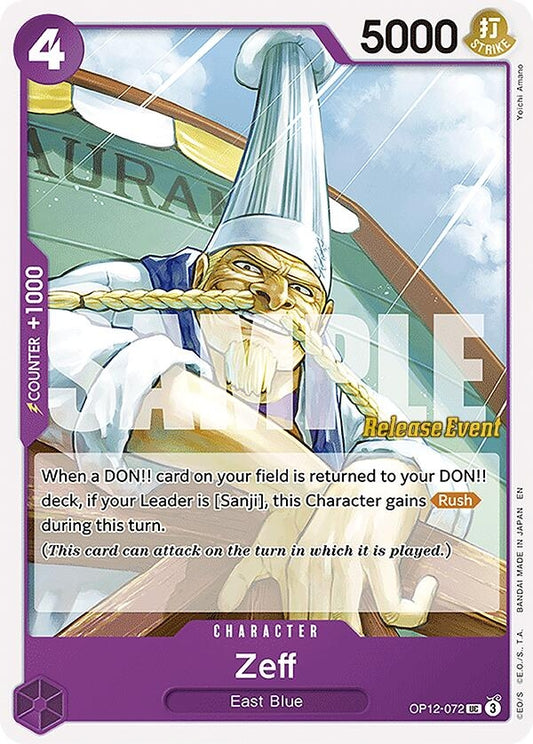 Image for Zeff (OP12-072) (OP12 RE) - One Piece Card Game