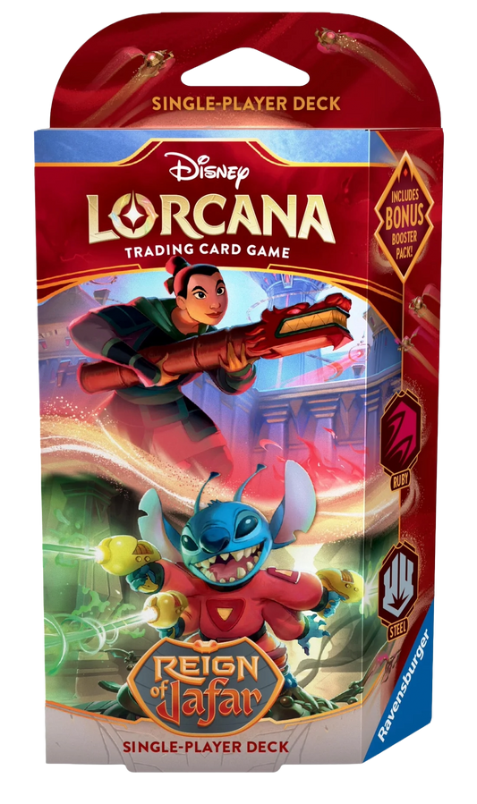 Disney Lorcana: Reign of Jafar Starter Deck (Ruby & Steel)